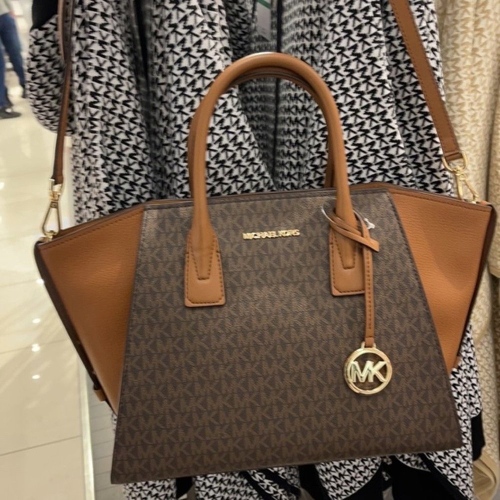 Michael Kors Avril Large Top-Zip Satchel